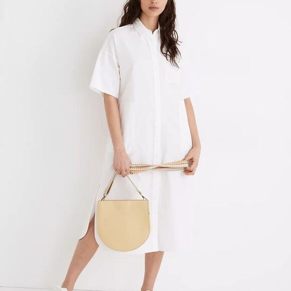Madewell Dresses & Skirts - Madewell oversized white poplin midi  shirtdress XS Extra Small